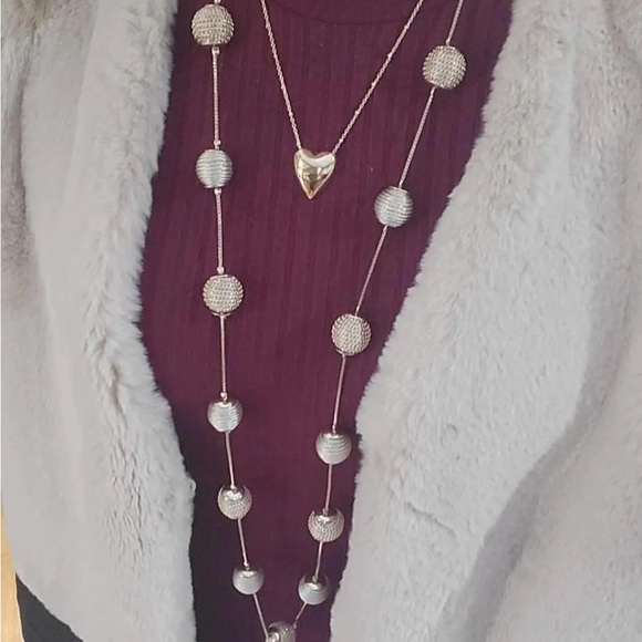 NWT LONG GARLAND NECKLACE VERY VERSATILE BEAUTIFUL ACCENT DESIGN - Picture 3 of 9